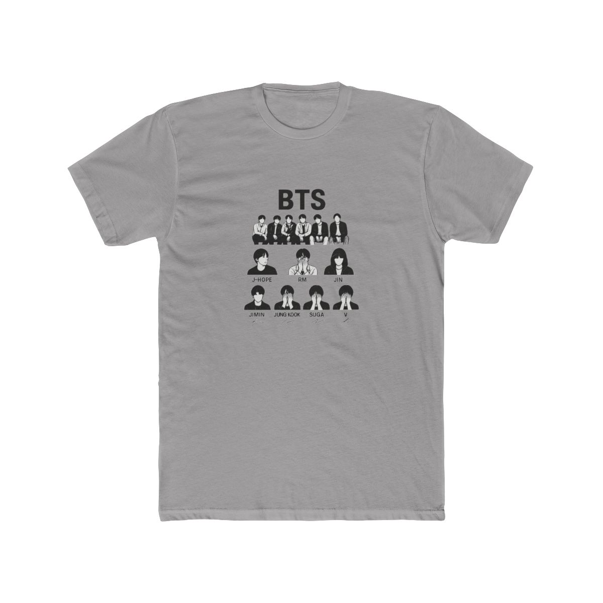 Retro BTS Arirang Bangtan Signatures T-Shirt