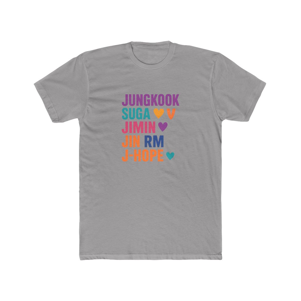 Bangtan Boys Member Letters Kpop Fan T-Shirt