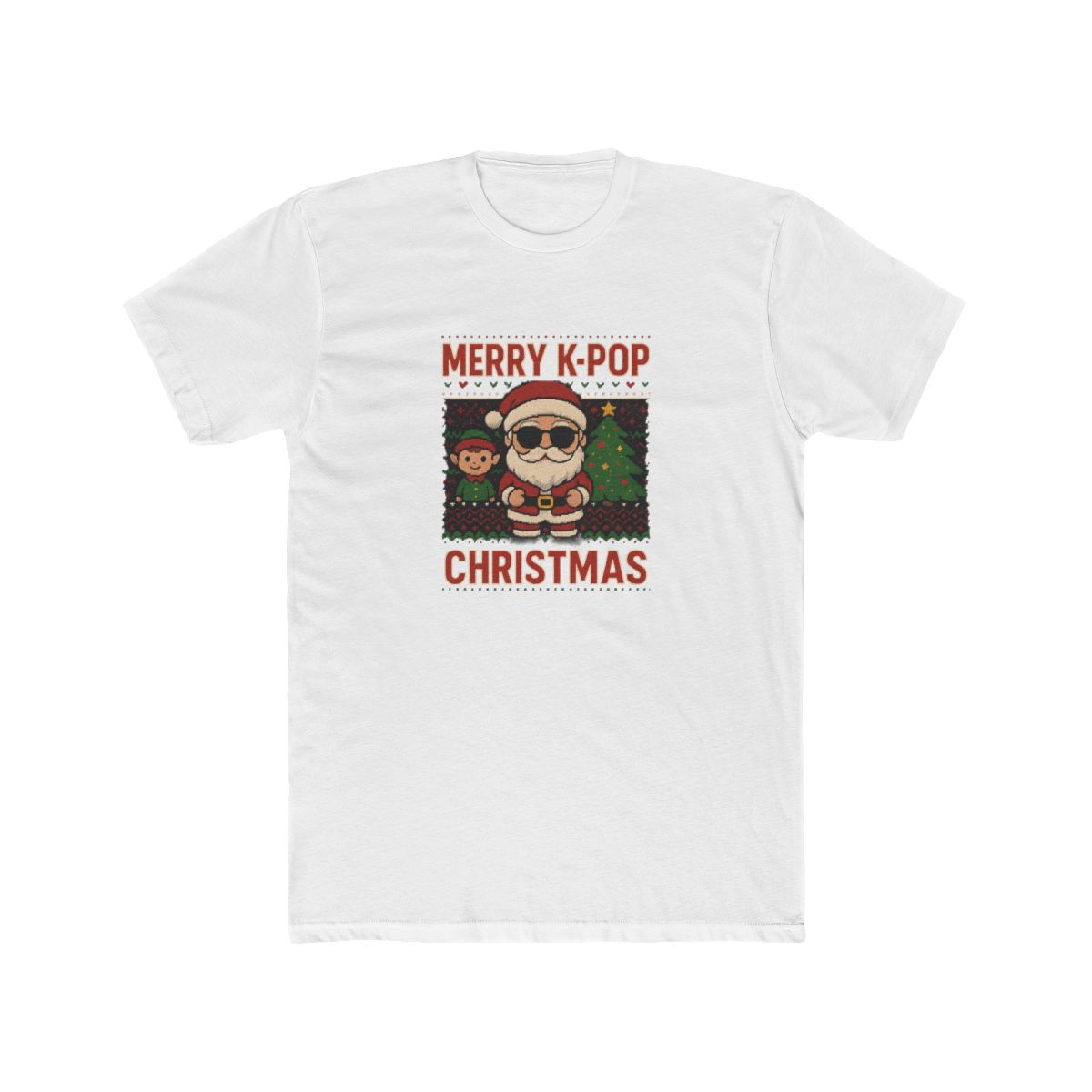 Festive K-Pop Christmas Graphic T-Shirt