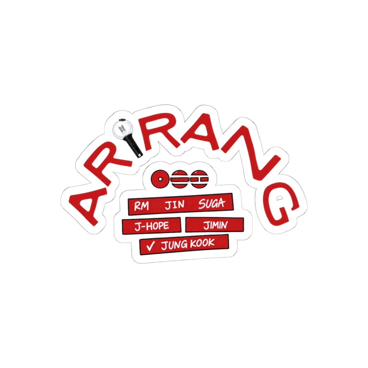 BTS Arirang World Tour 2026 Sticker | Vibrant K-Pop Vinyl Decal
