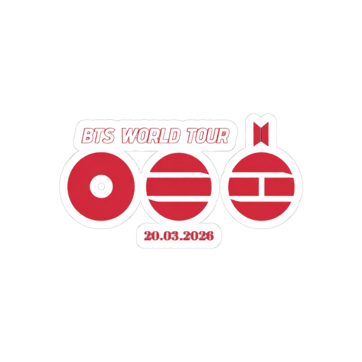 Arirang BTS Tour Cute K-Pop ARMY Sticker