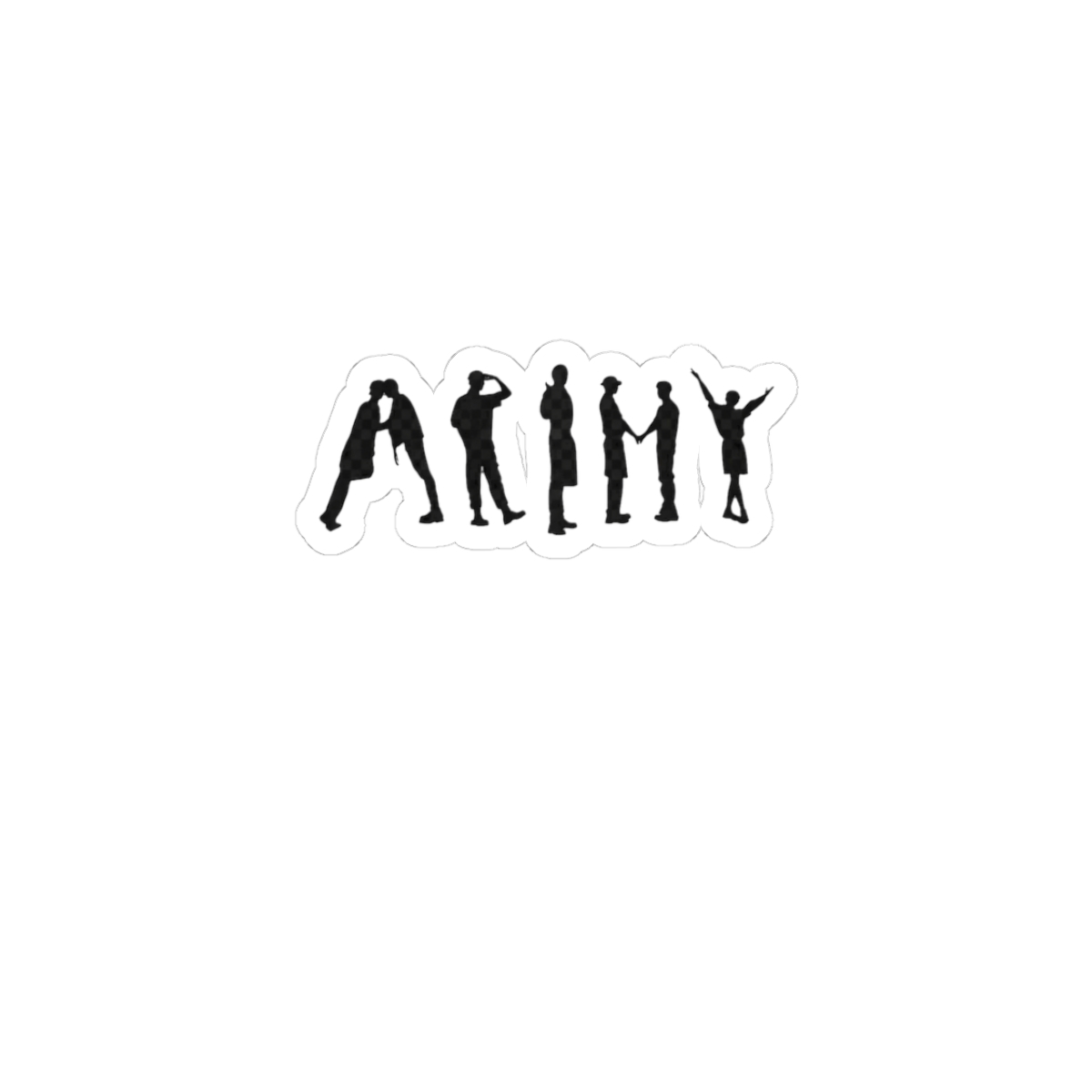 BTS Butter ARMY Silhouette Sticker