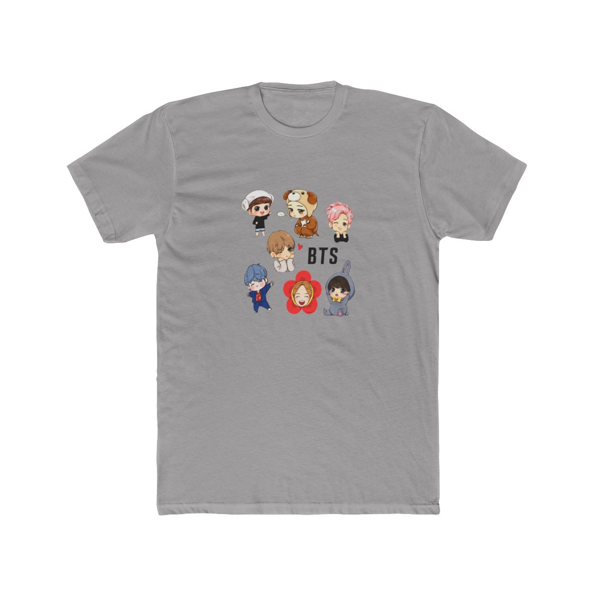 Chibi BTS T Shirt - Kawaii K-Pop ARMY Fan Gift