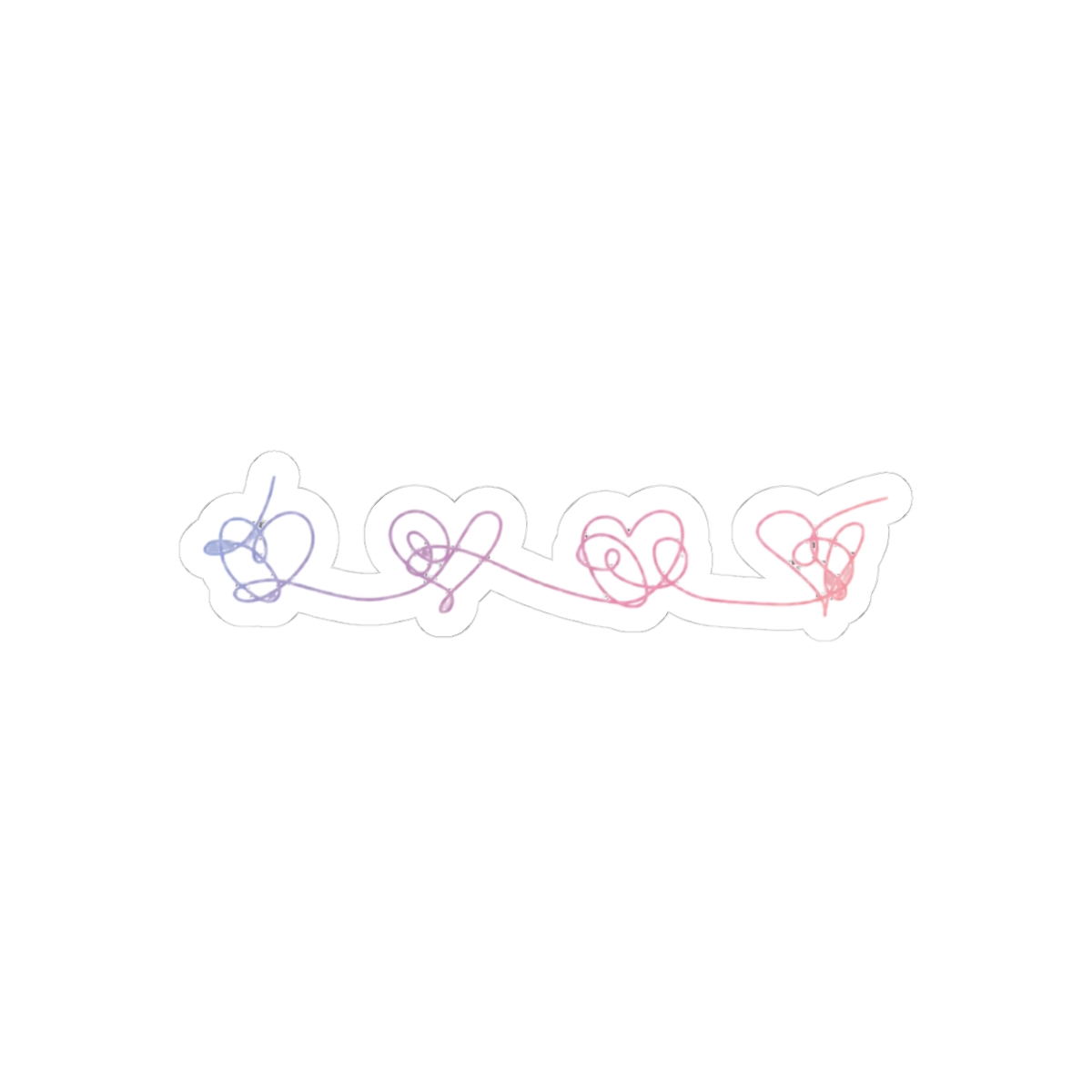 Answer Hearts Cute Vibrant Sticker