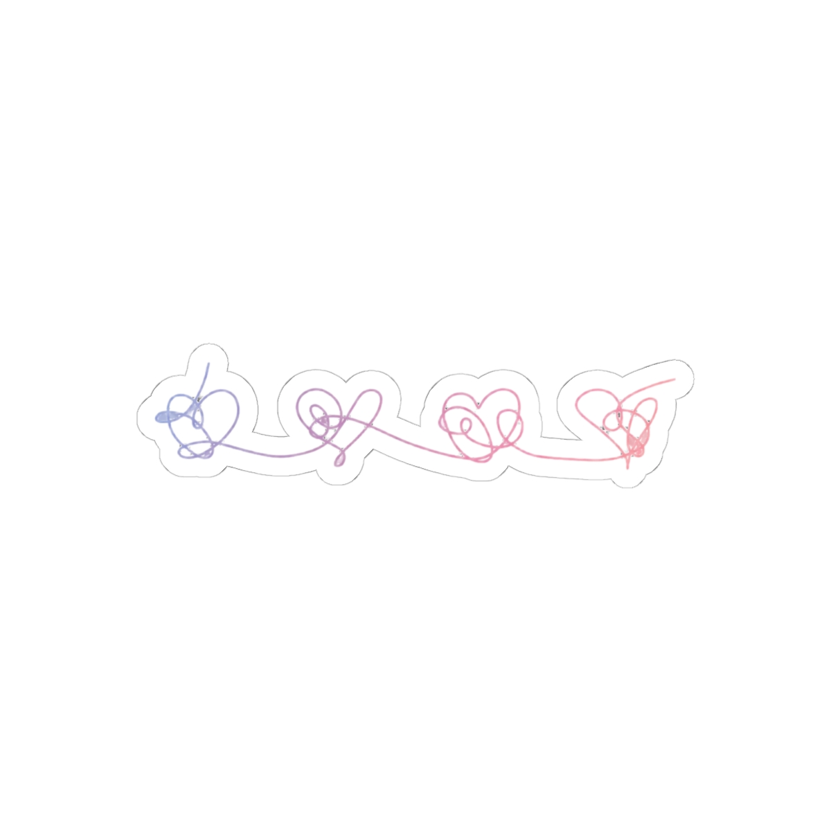 Answer Hearts Cute Sticker | Vibrant Heart Vinyl Decal