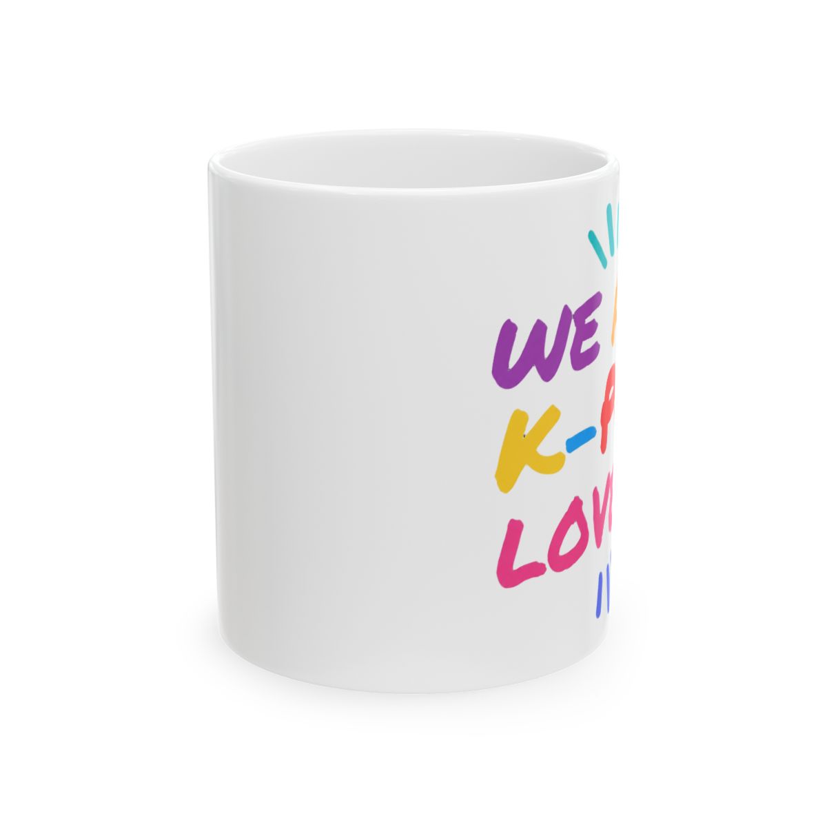 Vibrant K-Pop Lovers Two-Tone Coffee Mug