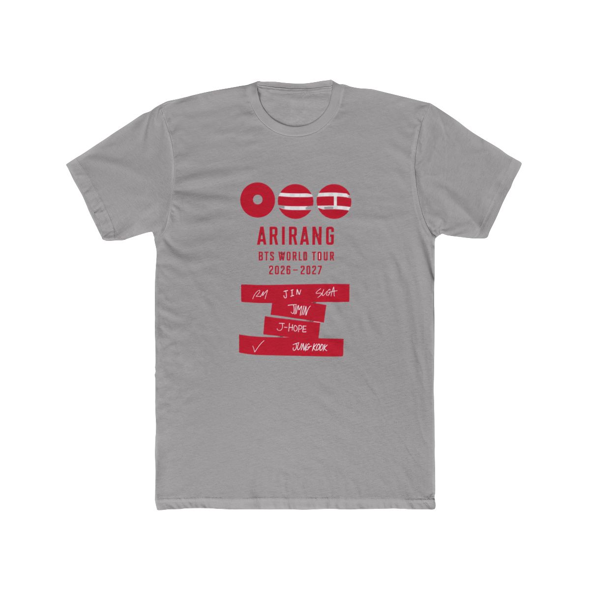 BTS Arirang World Tour 2026-2027 T Shirt - ARMY Concert Fan Gear