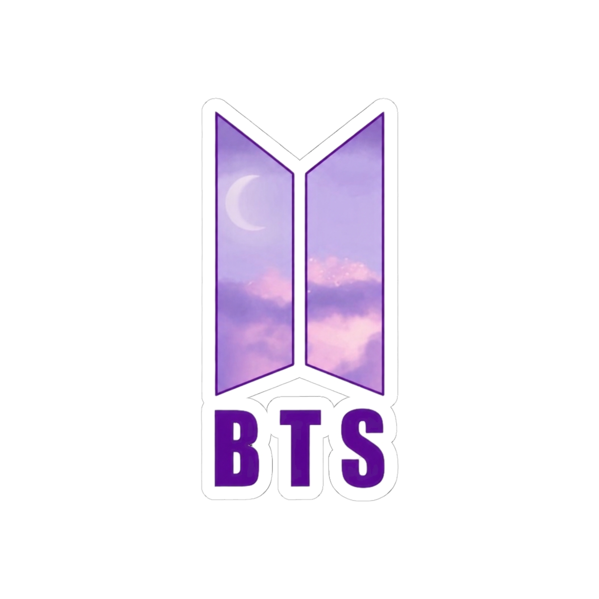 BTS ARMY Purple Heart Sticker | Cute K-Pop Vinyl Decal