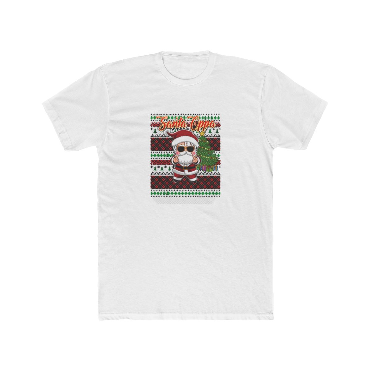 Christmas K-Pop Santa Oppa T Shirt - Festive K-Pop Stan Gift