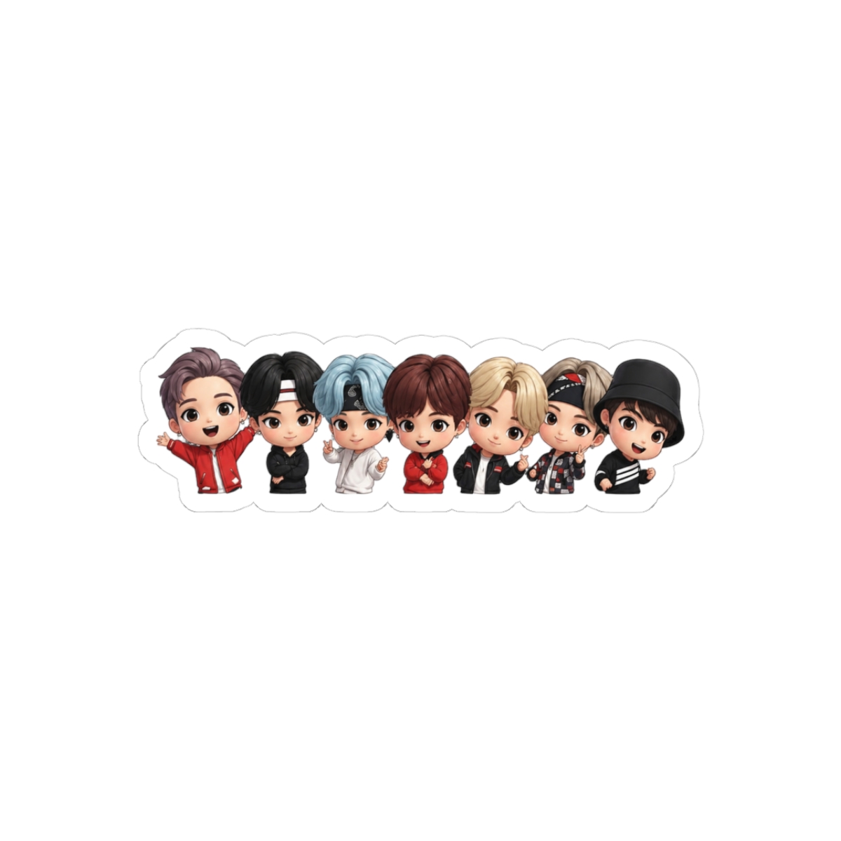 BTS Bangtan Cute Playful ARMY Sticker