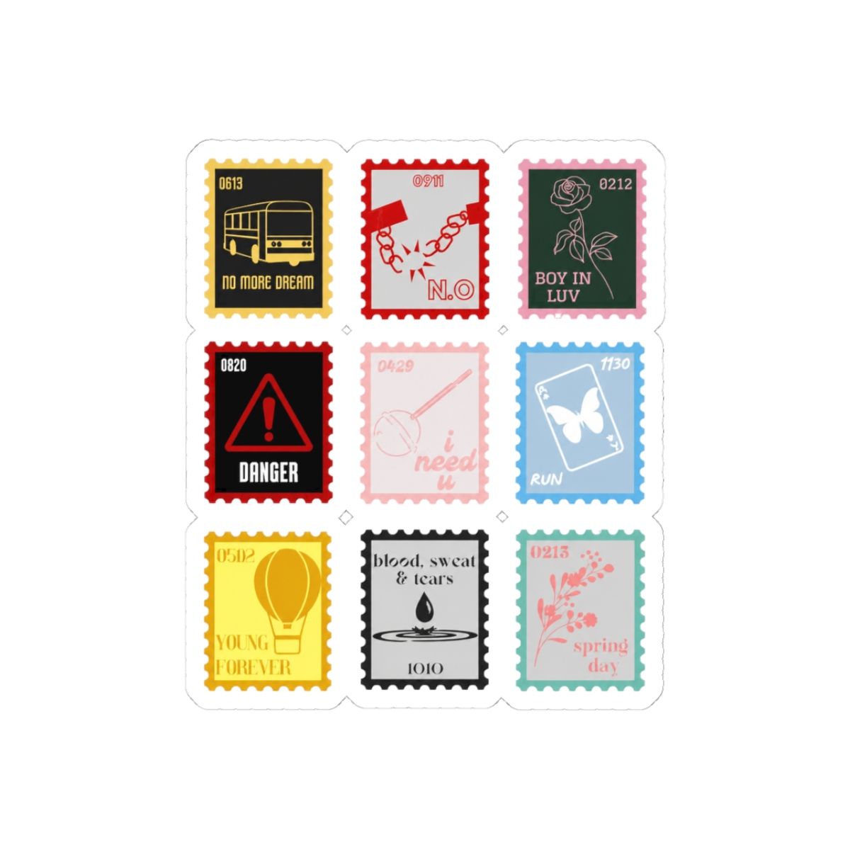 BTS Album Tracks ARMY K-Pop Sticker