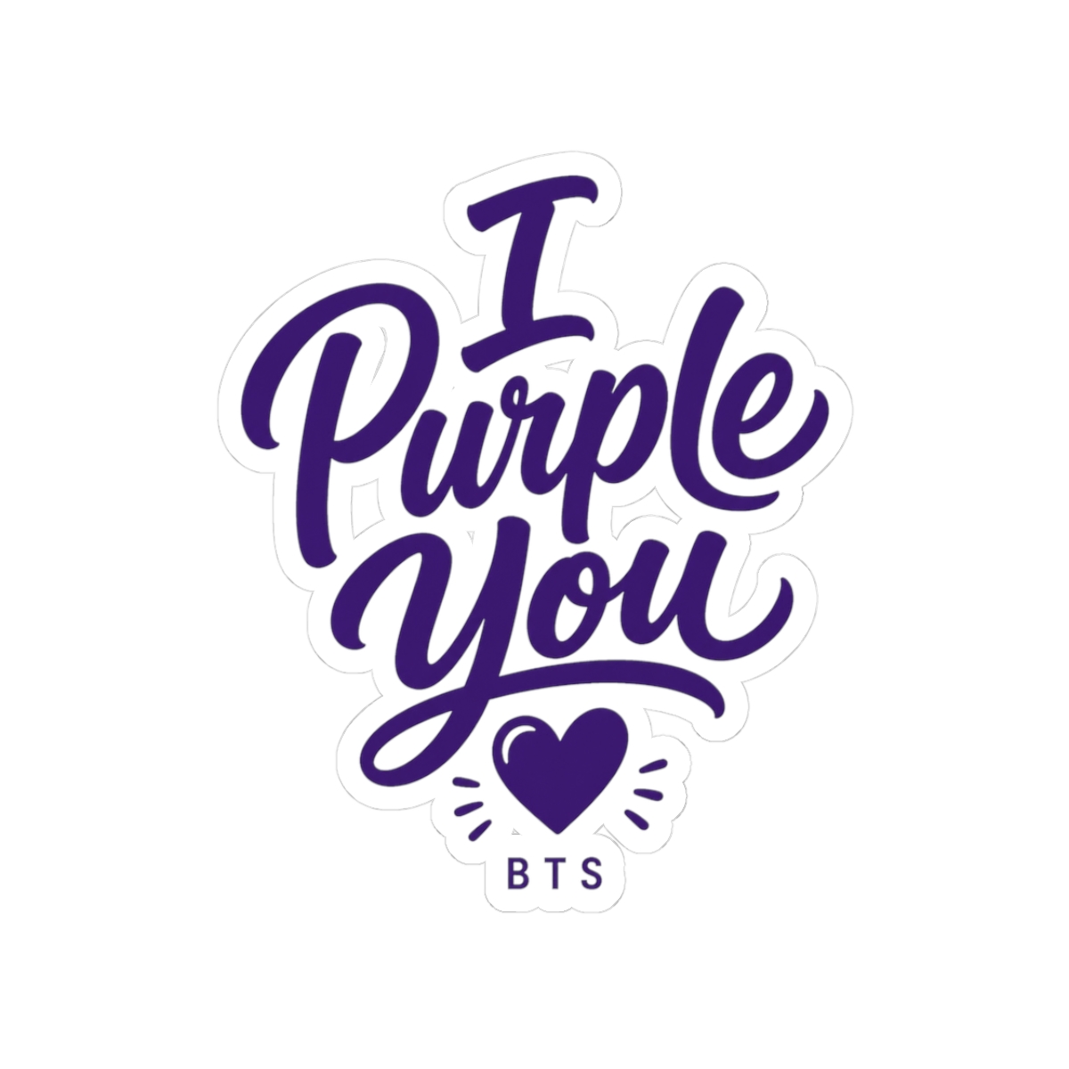 BTS "I Purple You" Sticker - alternate angle 1, merchandise