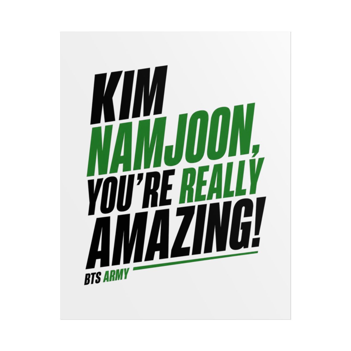 BTS "Kim Namjoon, You" Poster