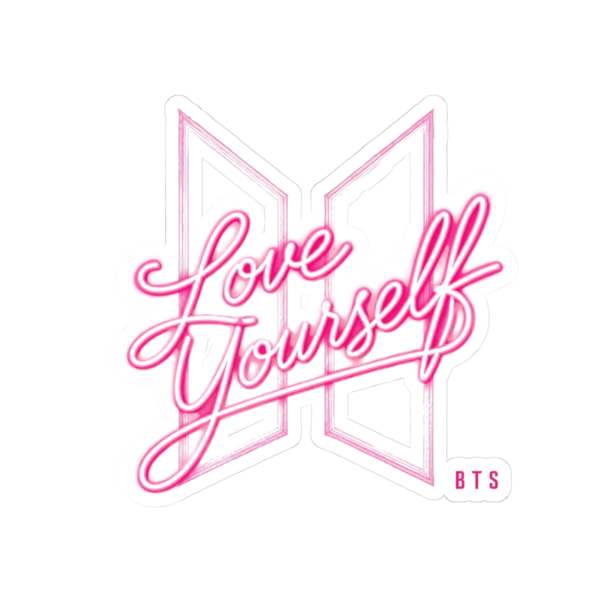 BTS "Love Yourself" Sticker - alternate angle 1, merchandise