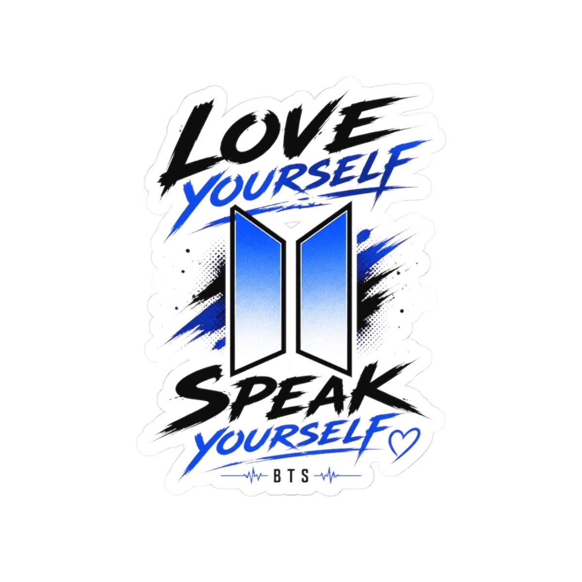BTS "Love Yourself" Sticker - alternate angle 1, merchandise
