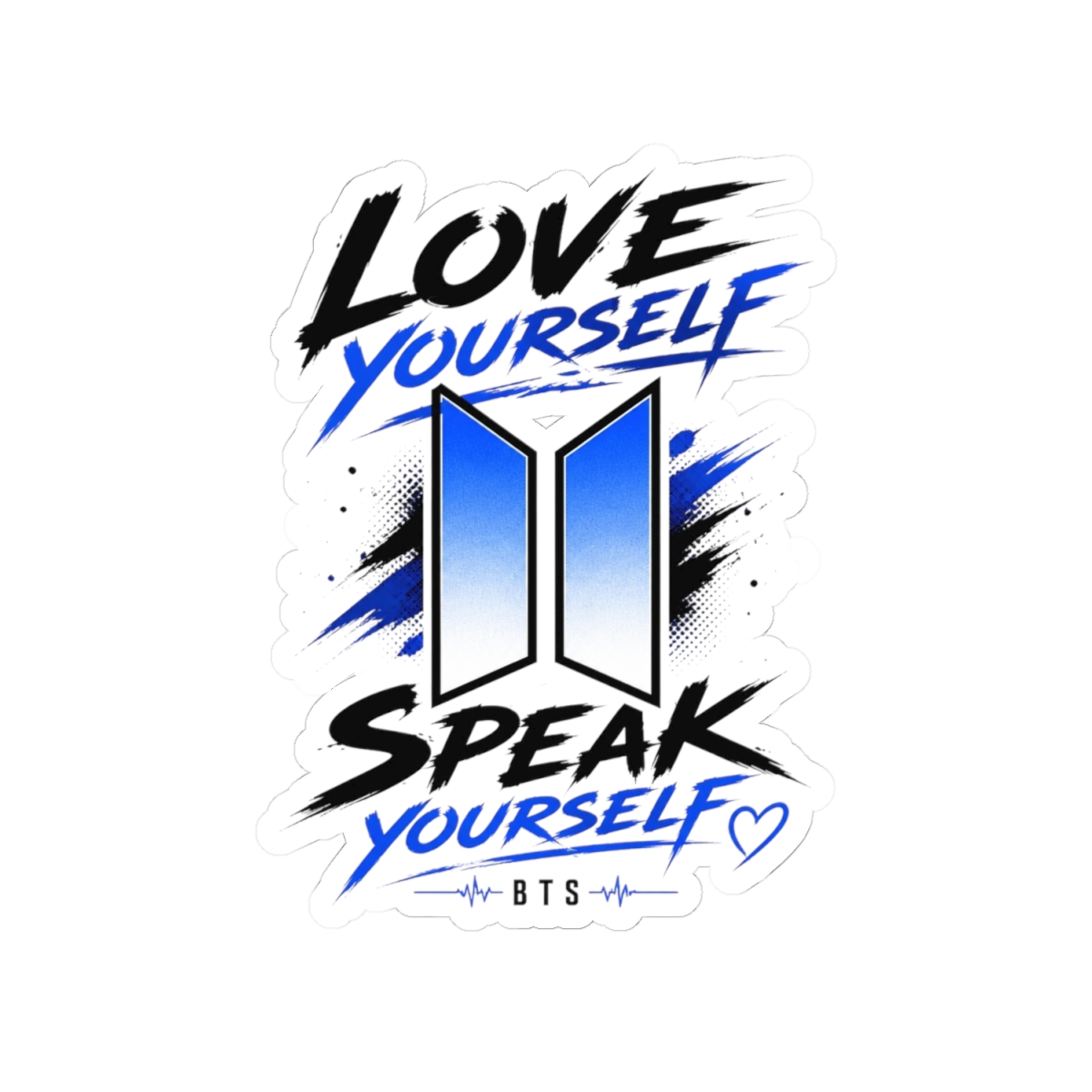 BTS "Love Yourself" Sticker - alternate angle 2, merchandise