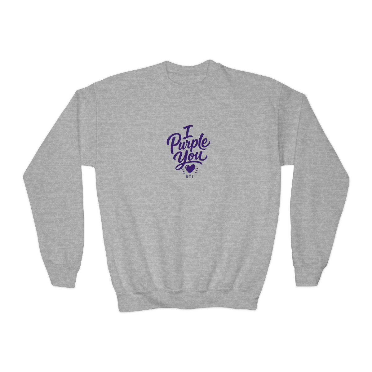 BTS "I Purple You" Kids Crewneck