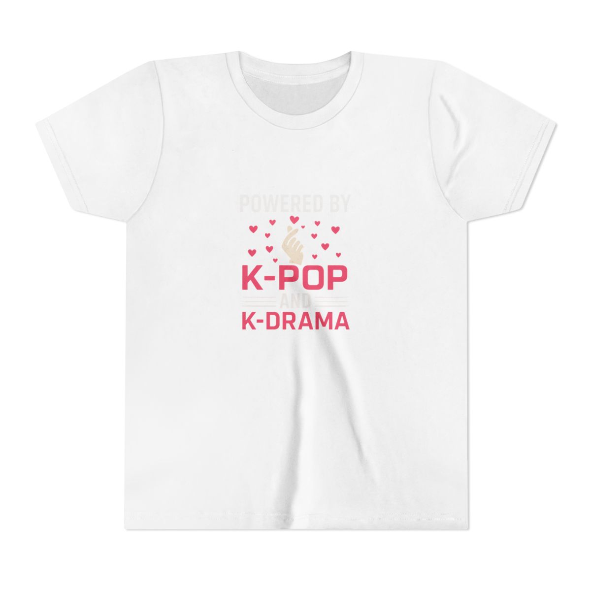 Powered by K-Pop & K-Drama Bold Graphic Kids T-Shirt